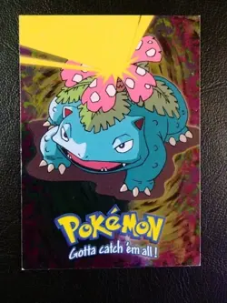 1999 Topps: Pokemon Venusaur #03 E3 of 12 Holo Foil Pokemon TCG MP/LP Rare Card - Image 1