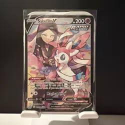 Pokemon Card Sylveon V TG14 Brilliant Stars Full Art Rapid Strike Ultra Rare Ho… - Image 1