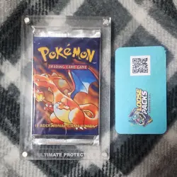 Pokemon first edition unlimited Pack Charizard Art Sealed Wizards 11 Cards - Image 1