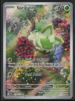 Sprigatito Illustration Rare SV02: Paldea Evolved 196/193 NM Pokemon Card - Image 1