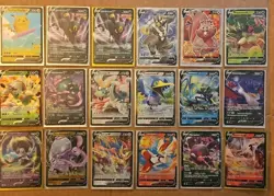 (18) Pokemon TCG Full Art V Cards LOT Umbreon Morpeko Goodra Surfing Pikachu LOT - Image 1