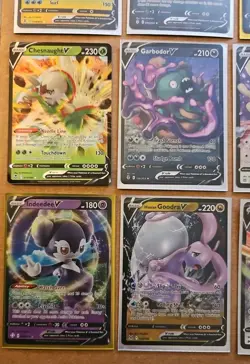 (18) Pokemon TCG Full Art V Cards LOT Umbreon Morpeko Goodra Surfing Pikachu LOT - Image 2