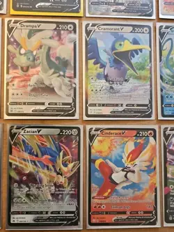 (18) Pokemon TCG Full Art V Cards LOT Umbreon Morpeko Goodra Surfing Pikachu LOT - Image 3