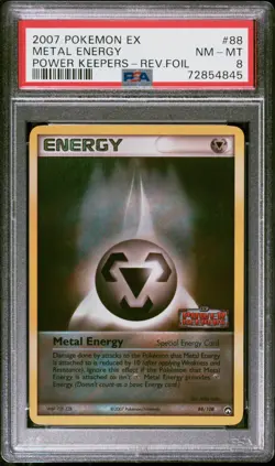 Pokemon Card Metal Energy 88/108 Reverse Holo EX Power Keepers PSA 8 NM-MT - Image 1