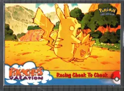 Pikachu's Vacation Movie Card Topps Pokemon Racing Cheek To Cheek #48 - LP - Image 1