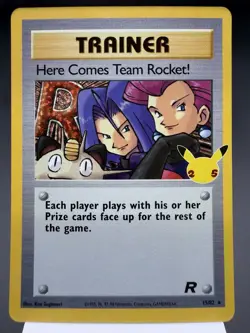 Here Comes Team Rocket! 15/82 - Holo Rare - Celebrations Pokemon Card NM - Image 1