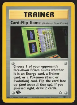 Pokemon TCG | Card-Flip Game 92/111 | Uncommon | Neo Genesis | 1st Edition LP - Image 2