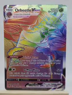 Pokemon Orbeetle VMAX 186/185 Secret Rare Full Art Holo Vivid Voltage TCG Card - Image 1