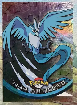 Pokemon Topps Articuno #144 NM Holo Foil Italian ERROR CARD Krabby Back - Image 3