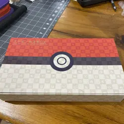 Pokemon Stamp Box included Pokemon Stamps "NO PROMO CARDS" with Plastic Case - Image 1