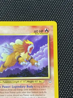 Entei Non-Holo 17/64 Neo Revelation Unlimited Pokemon Card - LP/NM - Image 3