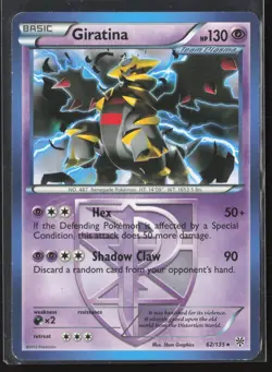 Giratina (Team Plasma) Rare Plasma Storm 62/135 LP Pokemon Card - Image 1