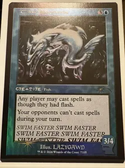 🌟 Tidal Barracuda FOIL Secret Lair Brain Dead MTG🌟 - Image 1