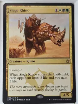 Siege Rhino - Khans of Tarkir - Magic the Gathering MTG Nice! - Image 1