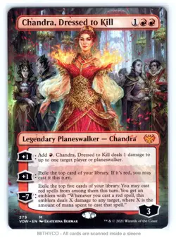 MTG Chandra, Dressed to Kill (Borderless) Innistrad: Crimson Vow NM - Image 1