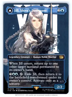 MTG Jill, Shiva's Dominant (Borderless) FINAL FANTASY NM - Image 1