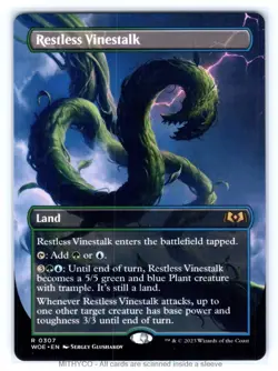 MTG Restless Vinestalk (Borderless) Wilds of Eldraine NM - Image 1
