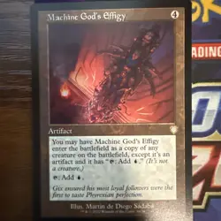 MTG Machine God's Effigy Retro Frame - The Brothers' War Commander #016 - Image 1