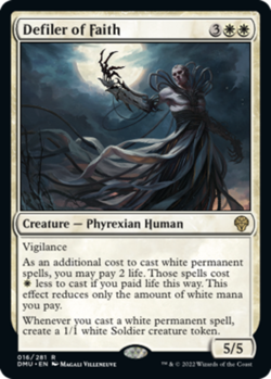 x1 Defiler of Faith - Foil R MTG Dominaria United M/NM, English - Image 1