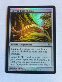 Vorrac Battlehorns Mirrodin Foil NM X1 MTG Magic The Gathering - Image 1