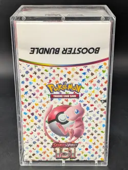 Pokemon 151 SV3.5 Booster Bundle Display Factory Sealed Case W/Acrylic Case - Image 1
