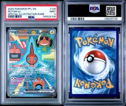 2025 POKEMON PFL PHANTASMAL FLAMES #126 ROTOM EX SPECIAL ILLUSTRATION RARE PSA 9 - Image 3