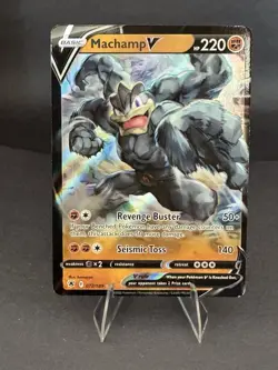 Machamp V SWSH10: Astral Radiance 072/189 Pokemon Full Art Rare Holo NM - Image 1