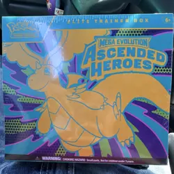 Pokemon Elite Trainer Box Mega Evolution Ascended Heroes Dragonite Zekrom - Image 1