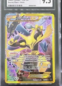 Pokemon Alakazam EX (Secret) XY - Fates Collide #125 English CGC 9.5 - Image 5
