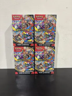 Pokemon TCG Mega Evolution Booster Bundle Lot Of 4 (Brand New/Sealed) R.D. - Image 1