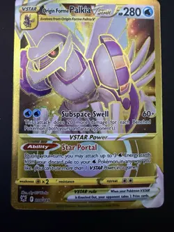 Pokemon Origin Forme Palkia VSTAR Secret Rare Holo #208/189 Astral Radiance TCG - Image 1