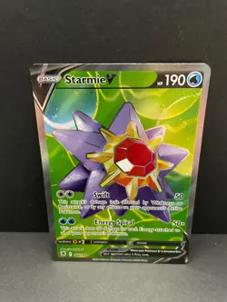 Starmie V (Full Art) #166/189 Pokemon SWSH10: Astral Radiance 2022 NM 🔥 - Image 1