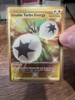 Pokemon Double Turbo Energy 216/189 Astral Radiance Sword & Shield SECRET RARE - Image 2