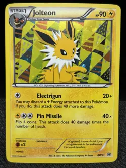 Pokemon Jolteon Black And White BW91 Black Star Promo Holo Rare - Image 1