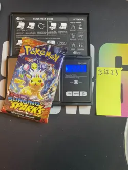 22.23g VERY HEAVY Surging Sparks Pokemon Sealed Booster Pack New SIR/HRU - Image 1