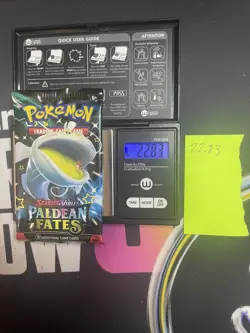 22.83g VERY HEAVY Paldean Fates Pokemon Sealed Booster Pack New SIR/HRU - Image 1
