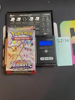 GOD PACKU 21.30g VERY HEAVY Prismatic Evolutions Pokemon Sealed Booster Pack New - Image 1