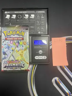 GOD PACKU 21.00g VERY HEAVY Prismatic Evolutions Pokemon Sealed Booster Pack New - Image 1