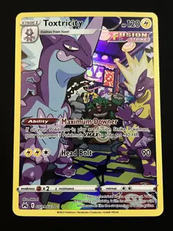 Toxtricity - GG09/GG70 - Holo Rare Crown Zenith Pokemon NM 2023 - Image 1