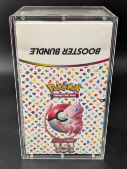 Pokemon 151 SV3.5 Booster Bundle Display Factory Sealed Case W/Acrylic Case - Image 1