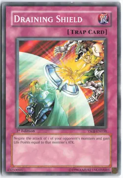 Yugioh - Draining Shield YSDJ-EN038 1st Edition - Starter Deck: Jaden Yuki - Image 1