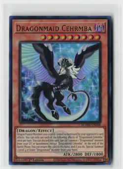 Yugioh! Dragonmaid Cehrmba BLMM-EN048 Emblazoned Ultra Rare 1st Ed NM - Image 1