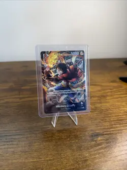 ONE PIECE TCG Monkey D. Luffy ST14-001 Leader L 3D2Y Starter Deck 14 Foil NM - Image 2