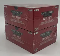 Lot of (2) One Piece EN OP13 Carrying on His Will Booste Boxes Sealed - Image 4