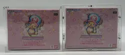 Lot of (2) One Piece EN EB02 Memorial Extra Booster Boxes Sealed w/ Acrylic Case - Image 1