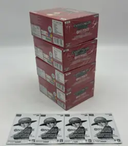 Lot of (4) One Piece EN OP13 Carrying on His Will Booste Boxes Sealed w/ 4 Packs - Image 4