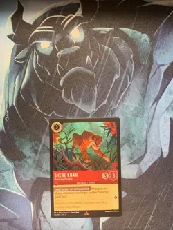Disney Lorcana Fabled Shere Khan Menacing Predator 104/204 NM Rare - Image 1