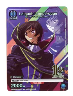 Lelouch Lamperouge (012) Foil C Union Arena Promo Code Geass CGH-2-012 NM - Image 1