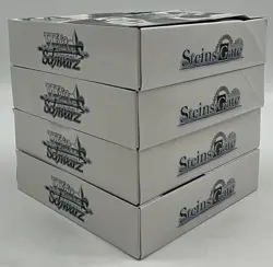 Lot of (4) Weiss Schwarz Japanese Steins Gate Display Booster Boxes Sealed - Image 4