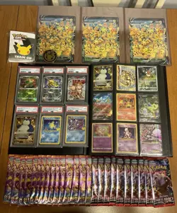Pokemon Card Binder Collection Lot Graded Packs Charizard Eevee Tyranitar - Image 1